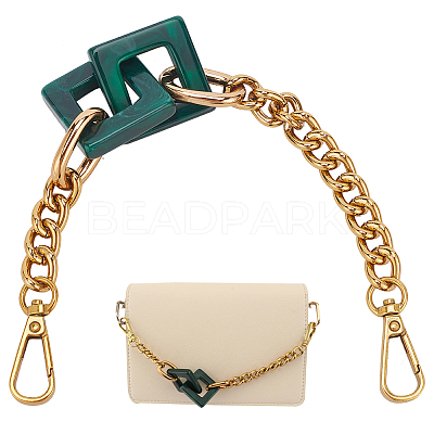 Acrylic Square Link Chain Bag Handles FIND-WH0135-36-1