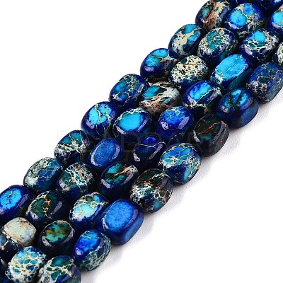 Natural Imperial Jasper Beads Strands X-G-N342-62B-1