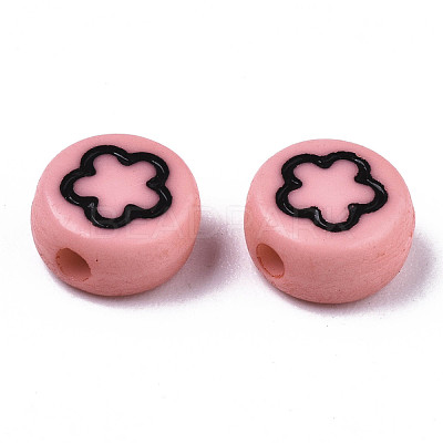 Opaque Acrylic Beads MACR-N008-33D-1