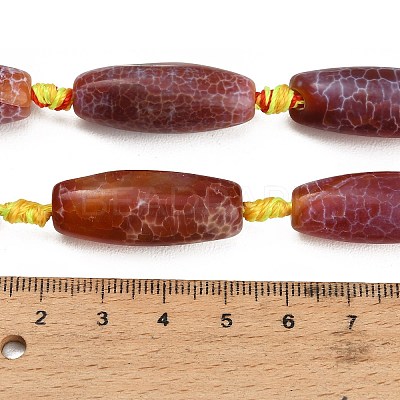 Dyed & Heated Natural Fire Crackle Agate Beads Strands GG-CBAB9C6-A01-01-1