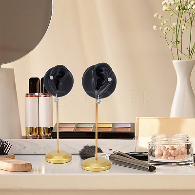 2Pcs 2 Styles Resin Ear Shaped Earring Display Riser Stands ODIS-OC0001-84A-1
