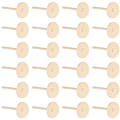 200Pcs 304 Stainless Steel Stud Earring Findings STAS-SC0021-56-1