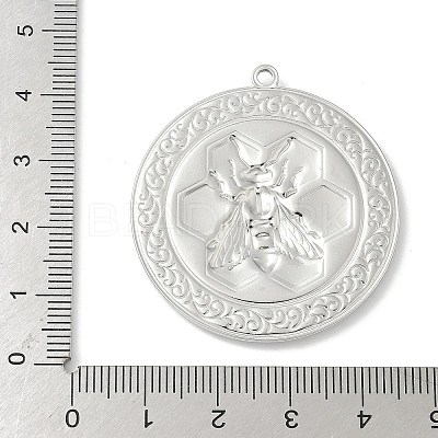 304 Stainless Steel Bee Pendants STAS-S186-08A-P-1