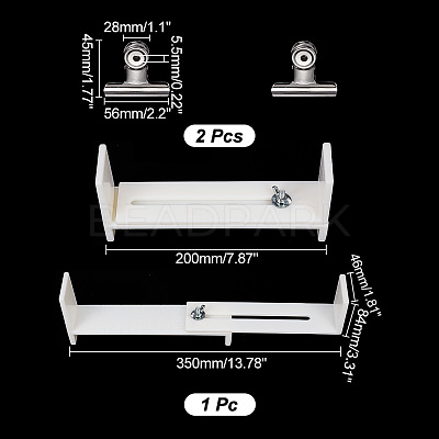 Acrylic Bracelet Webbing Retainer Knitting Tool TOOL-WH0155-21A-1