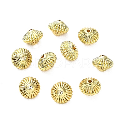 Rack Plating Alloy Beads PALLOY-D024-10G-1