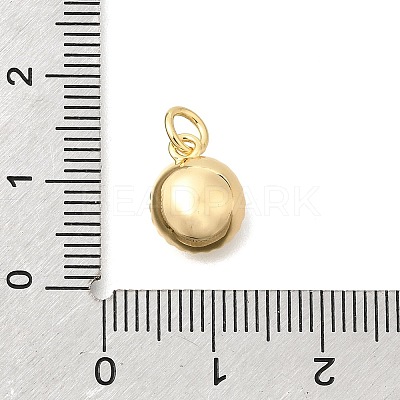 Brass Micro Pave Clear Cubic Zirconia and Glass Pendants KK-N289-05G-1