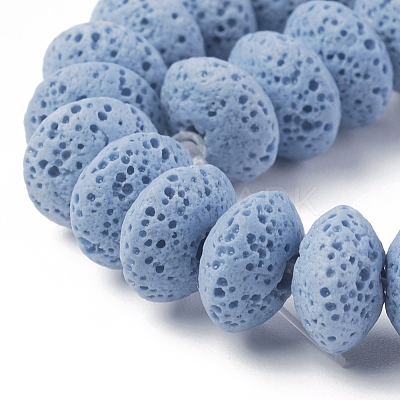 Natural Lava Rock Beads Strands G-F671-01B-07-1
