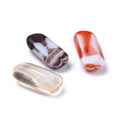 Opaque Czech Glass Beads GLAA-0018-18-1