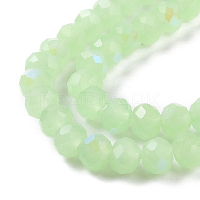 Electroplate Glass Beads Strands EGLA-A034-J6mm-L04-1