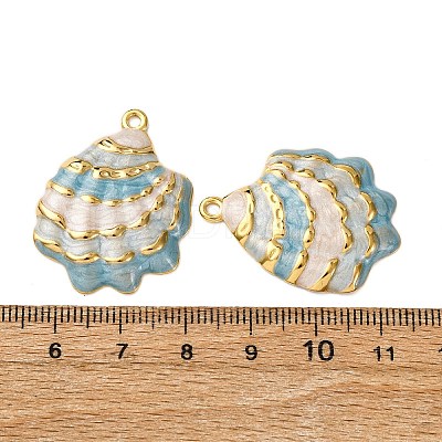 304 Stainless Steel Enamel Pendants X-STAS-L299-25G-05-1