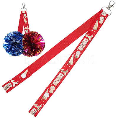 Cloth Pom Pom Holder for Backpack Cheer AJEW-WH20042-69C-1