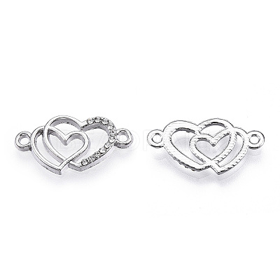 Alloy Rhinestone Links connectors ALRI-Q065-23P-1