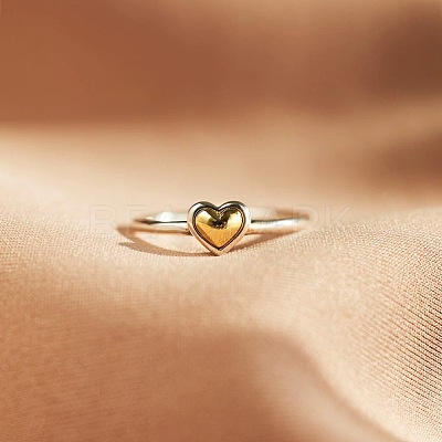 Heart 925 Sterling Silver Finger Rings for Women FS-WG1734C-04-1