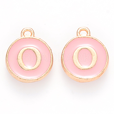 Golden Plated Alloy Enamel Charms LS-ENAM-S118-07O-1
