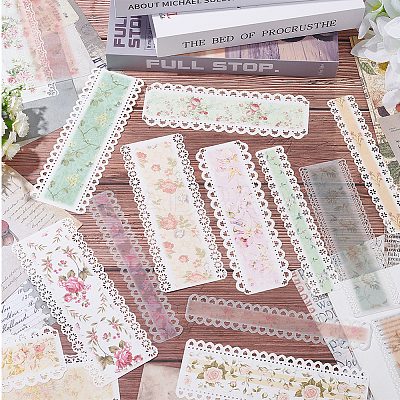 3 Sets 3 Colors Paper Hollow Lace Scrapbook Paper Pads Sets DIY-CP0008-93B-1