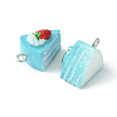 Opaque Resin Imitation Food Pendants CRES-YW0001-10C-1