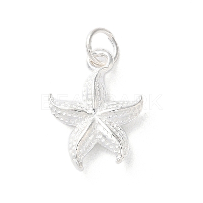925 Sterling Silver Starfish Pendants STER-E071-02S-01-1