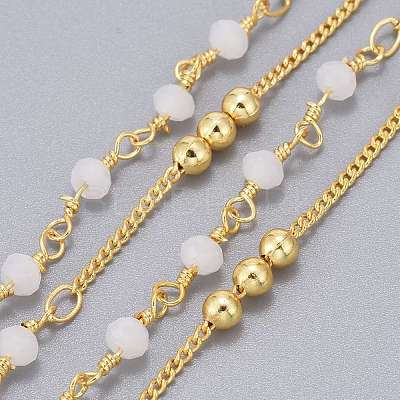 Handmade Brass Curb Chains CHC-I035-02G-08-1