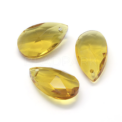 Faceted Glass Pendants X-GLAA-F069-L-A14-1