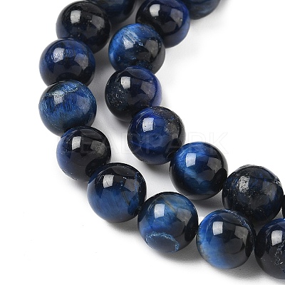 Grade B Natural Tiger Eye Beads Strands LS-G-F591-18-8mm-01-1