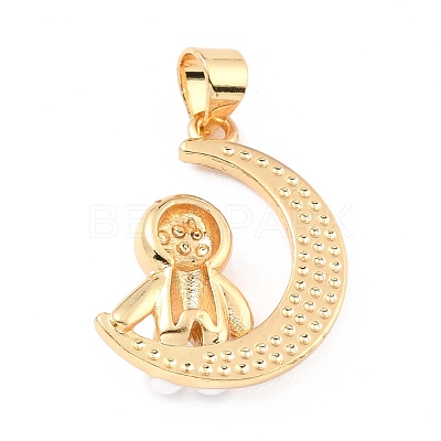 Brass Enamel Pendants KK-K250-24G-1