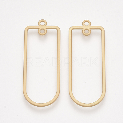 Smooth Surface Alloy  2-Loop Link Pendants PALLOY-T067-54MG-1