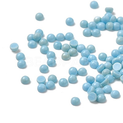 Synthetic Turquoise Dome/Half Round Cabochons G-G037-01A-01-1