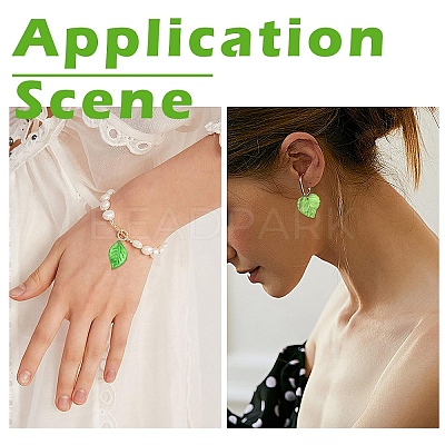 240Pcs 8 Styles Transparent Acrylic Pendants TACR-YW0002-48-1
