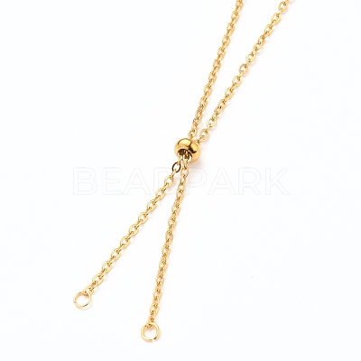 304 Stainless Steel Slider Necklace Making X-AJEW-JB00776-02-1
