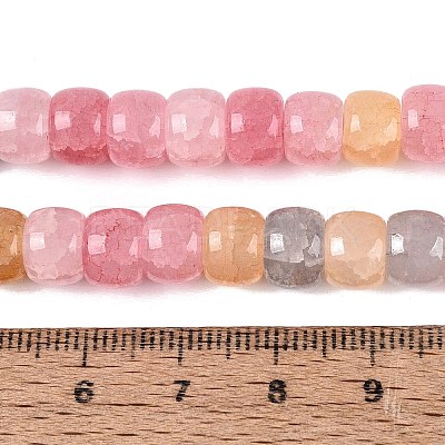 Ombre Effect Dyed Glass Beads Strands GLAA-Q106-05B-A03-1