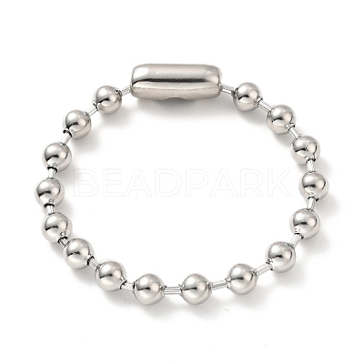 Tarnish Resistant 304 Stainless Steel Ball Chain Necklace & Bracelet Set STAS-D181-02P-01A-1