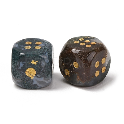 Natural Indian Agate Dices G-T143-29-04-1