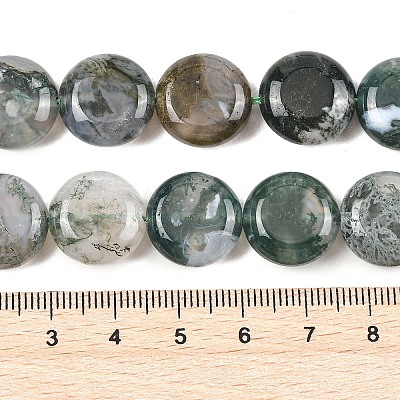 Natural Moss Agate Beads Strands G-L648-B11-15mm-1