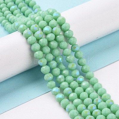 Electroplate Glass Beads Strands EGLA-A034-P3mm-B22-1
