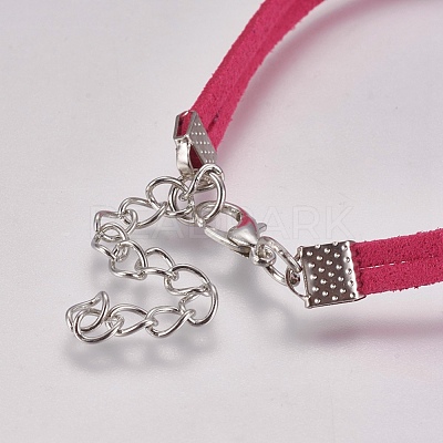 Faux Suede Bracelet Making MAK-WH0007-01B-1