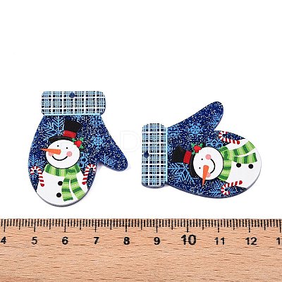Christmas Theme Printing Acrylic Pendants BACR-N002-01B-1