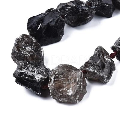 Natural Smoky Quartz Beads Strands G-R421-06-1