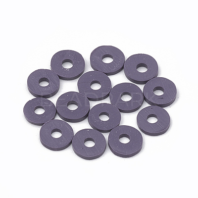 Handmade Polymer Clay Beads X-CLAY-R067-8.0mm-04-1
