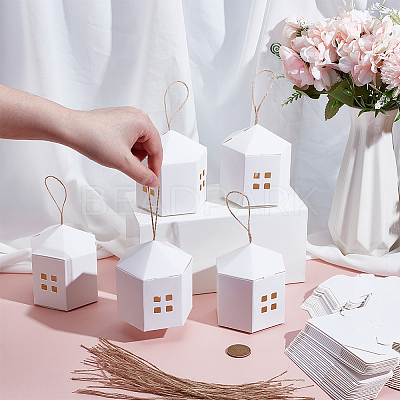 10Pcs Paper Gift Packing Tote Boxes with Window and Rope CON-WH0112-064B-1