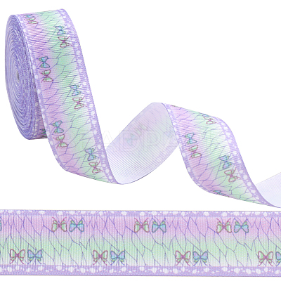 10 Yards Polyester Printed Grosgrain Ribbon OCOR-GF0002-36B-1