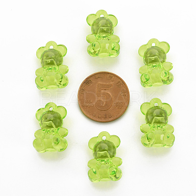 Transparent Acrylic Pendants TACR-S151-01B-729-1
