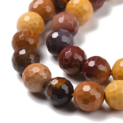 Natural Mookaite Beads Strands G-E571-18B-1