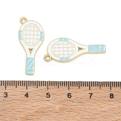 Tennis Alloy Enamel Pendants AL-CBA292F-02N-G-1