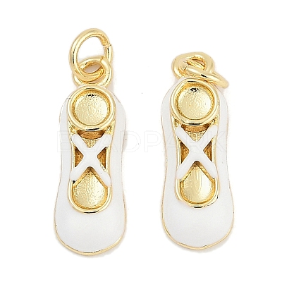 Brass Enamel Pendants KK-G522-50G-01B-1