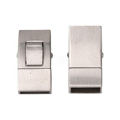 Non-Tarnish 304 Stainless Steel Bayonet Clasps STAS-I171-10P-1