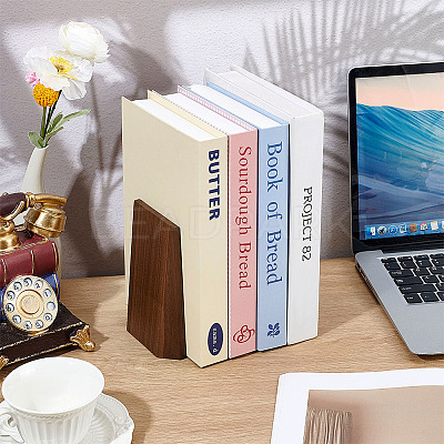 Wooden Bookends AJEW-WH0752-106-1