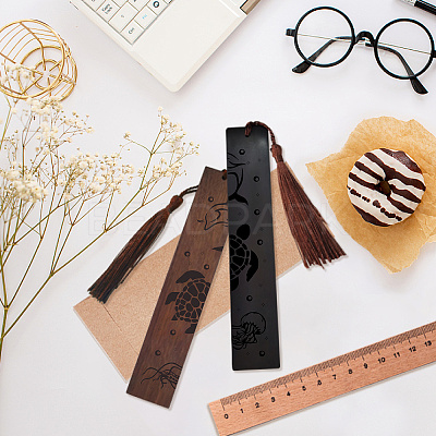 1 set Wood Bookmarks Set AJEW-CP0001-78B-1