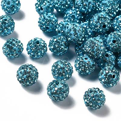 Pave Disco Ball Beads X1-RB-A130-10mm-3-1