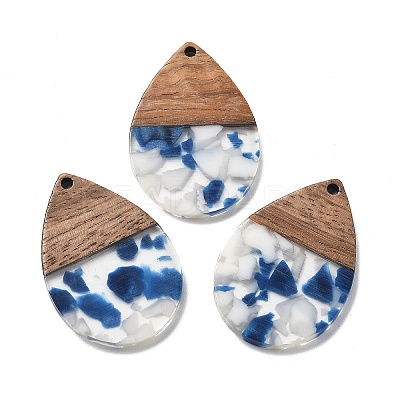 Resin and Walnut Pendants FIND-R051-15A-1