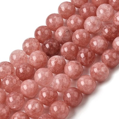 Natural White Jade Beads Strands G-H348-10mm-09-1